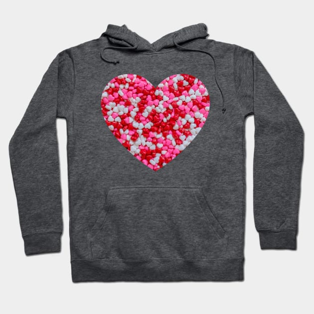 Candy Love Sprinkle Hearts Hoodie by love-fi